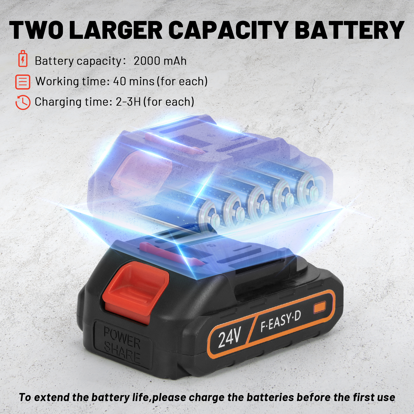 DUH003-21V Brush Household Agricultural Multi-functional Rechargeable Lithium Battery Weeder