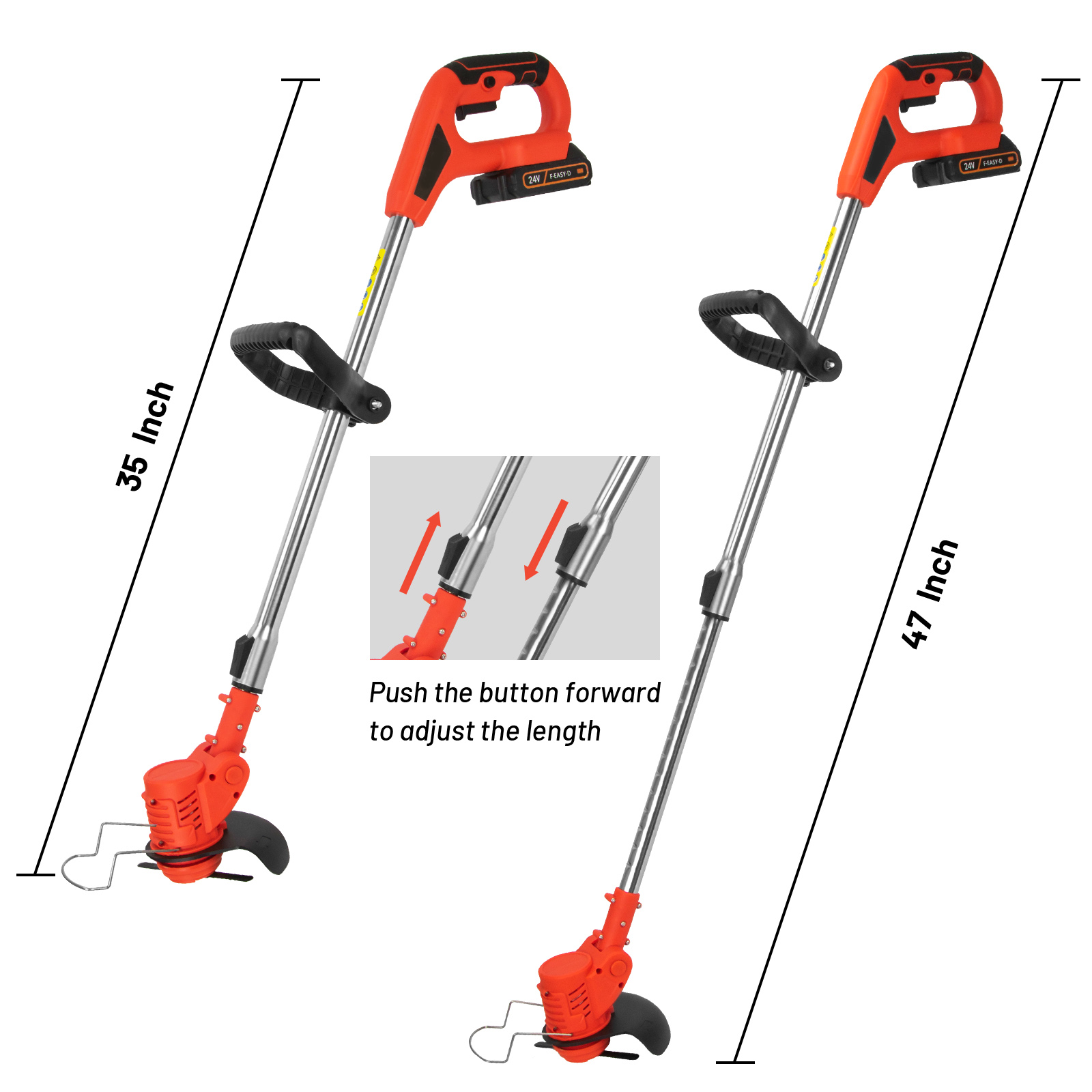 DUH003-21V Brush Household Agricultural Multi-functional Rechargeable Lithium Battery Weeder